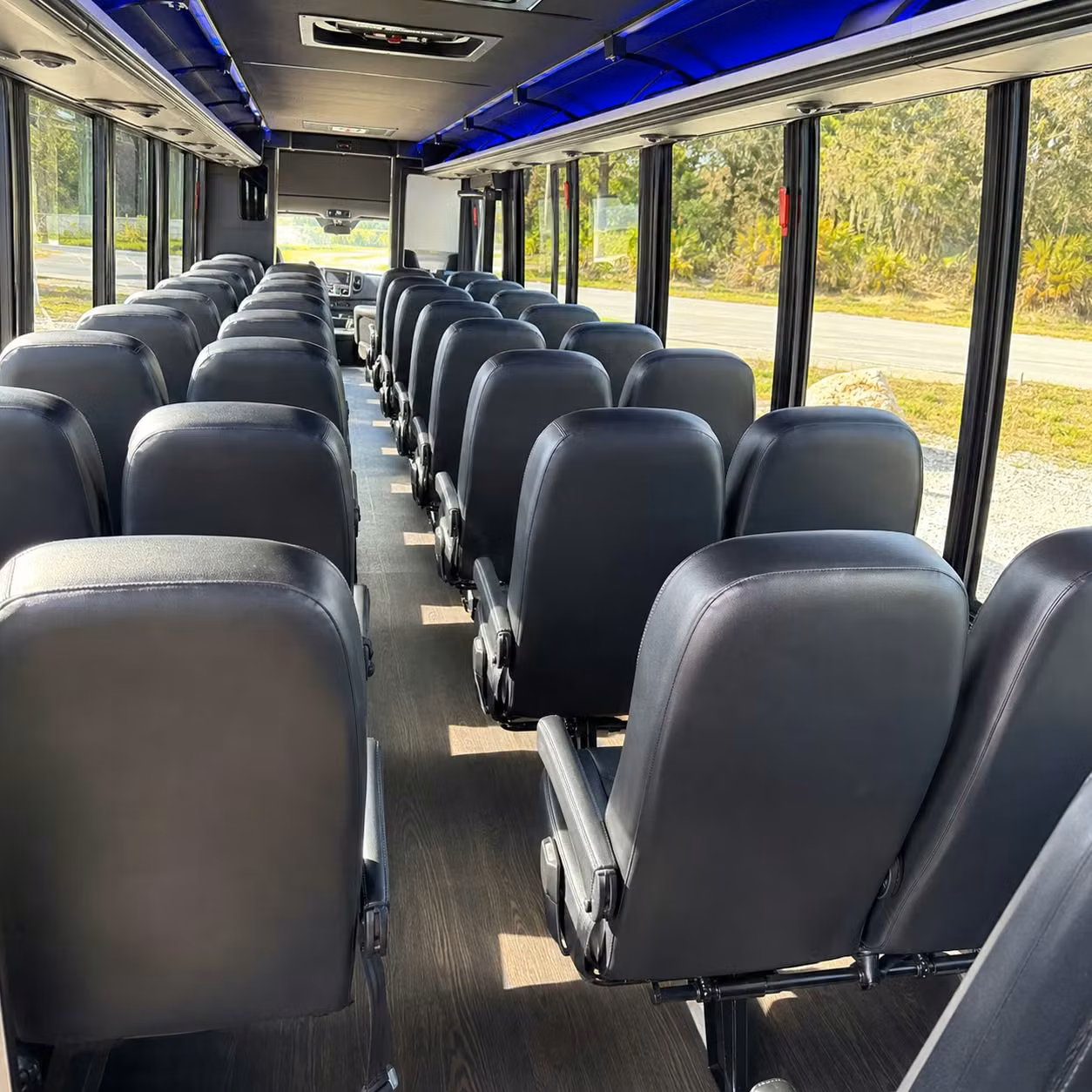 35 passenger minibus inside
