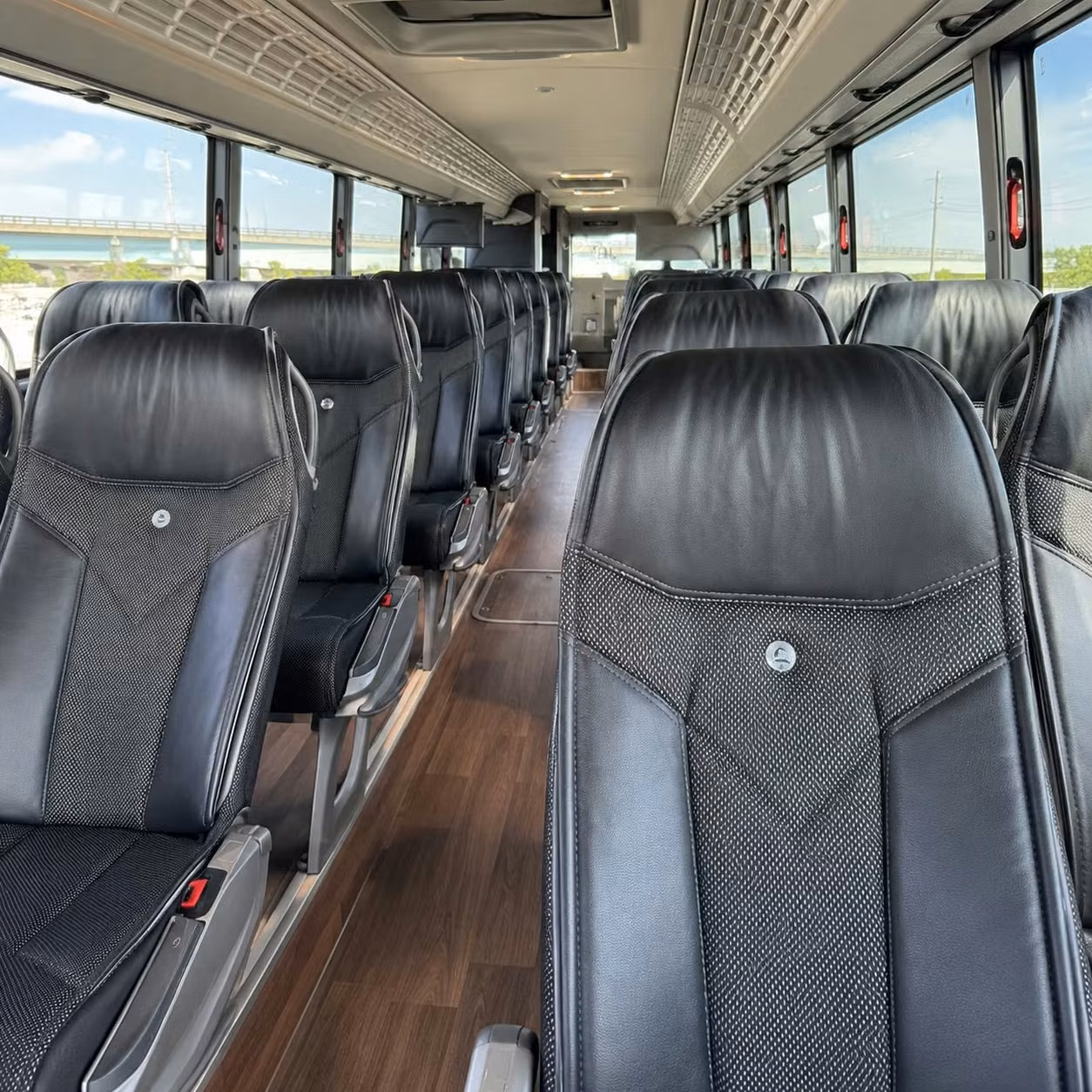baltimore charter bus interior